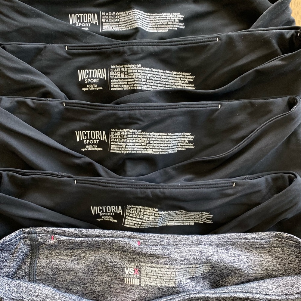 Victoria’s Secret Sport leggings — bundle of 5